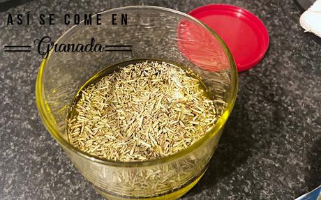 Berenjenas con queso de cabra y aceite de romero Berenjenas con queso de cabra y aceite de romero