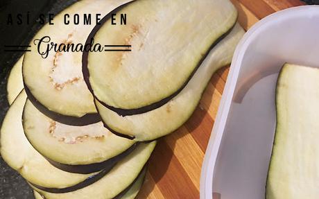 Berenjenas con queso de cabra y aceite de romero Berenjenas con queso de cabra y aceite de romero