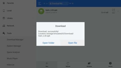 Cómo descargar e instalar TeaTV en Firestick Abre el archivo