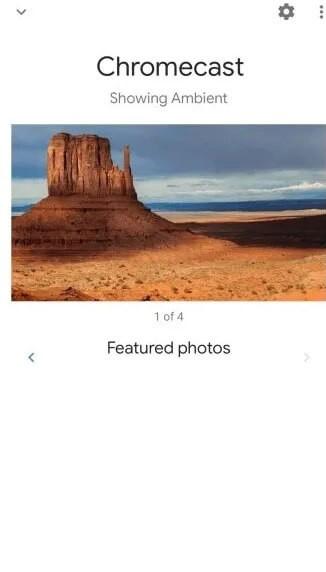 Haga clic en Configuración - Cambiar protector de pantalla de Chromecast