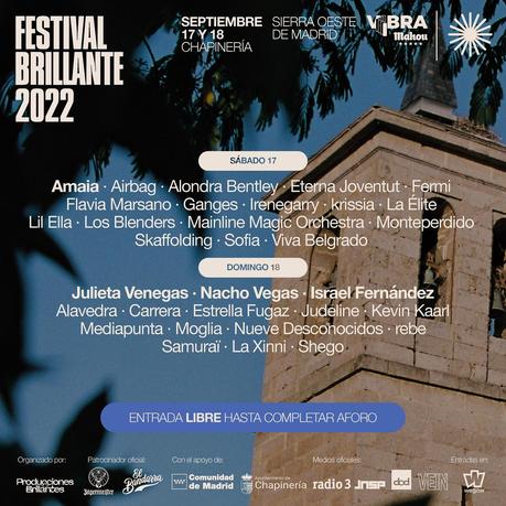 El Festival Brillante 2022 pasa a ser gratuito