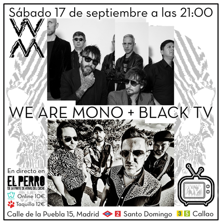 Concierto de We Are Mono y Black TV en Madrid