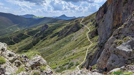 Salida por la Canal de Pedabejo hacia el Caben Remoña