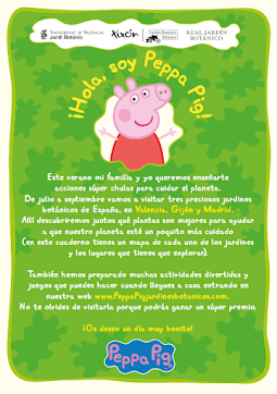 Peppa Pig llega al Botánico de Madrid