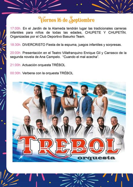 Grandes Fiestas del Cristo en Villafranca del Bierzo 11 al 17 de septiembre. Programa de actividades 11