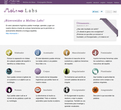 Molinolabs: practica el lenguaje en la web