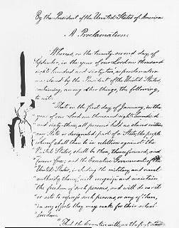 La Emancipación de los esclavos estadounidenses