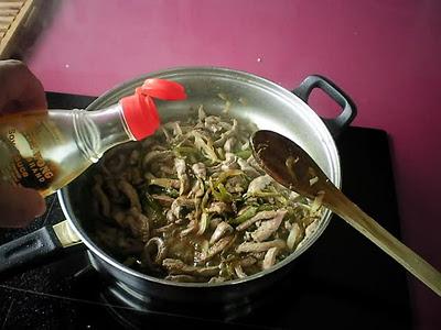 Ternera con pimientos