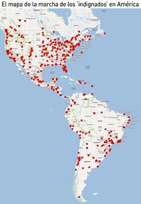 'Indignados' hacen cierta la solidaridad global contra el fracaso del modelo capitalista [+ video]
