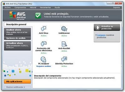 AVG AntiVirus Free 2012 - Nueva versión de este otro buen antivirus gratuito AVG AntiVirus Free 2012 - Nueva versión de este otro buen antivirus gratuito