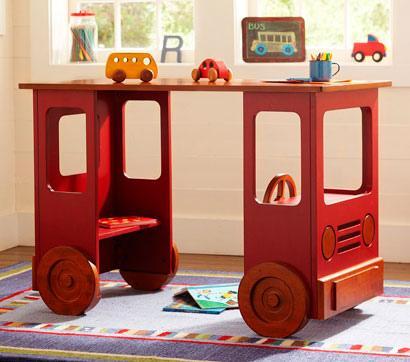 Mesa autobús para niños
