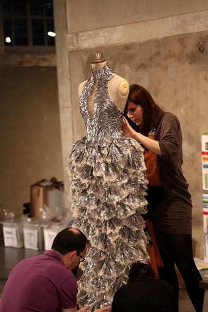 Backstage at Alexander McQueen S/S12