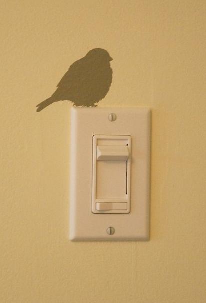 interruptor_con_vinilo_pajaro Ilumina interruptores
