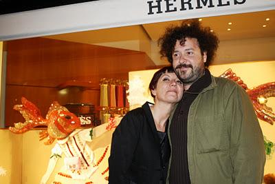 Vitrina de artista en Hermès
