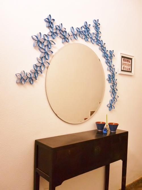 Concurso DIY x4duros'11: Decoración con cartón de papel higiénico de Carmen