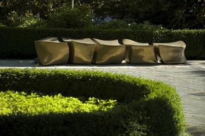 Macetas de hormigón, diseño de Marie Khouri