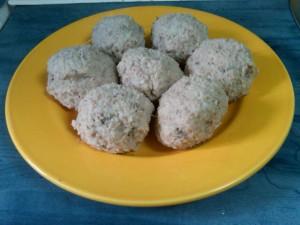 Bolitas de pollo con arroz
