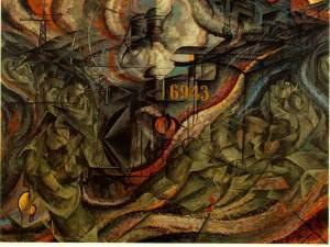 States of Mind II: The Farewells 1911 by Umberto Boccioni