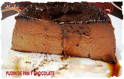 PUDIN DE PAN Y CHOCOLATE, EN OLLA EXPRES