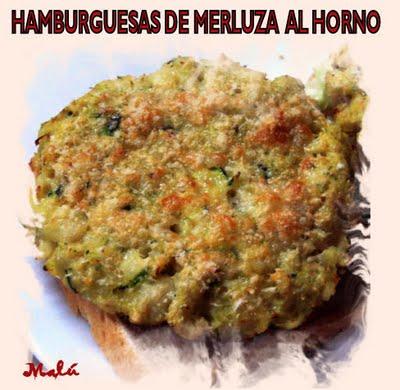 HAMBURGUESAS DE MERLUZA AL HORNO
