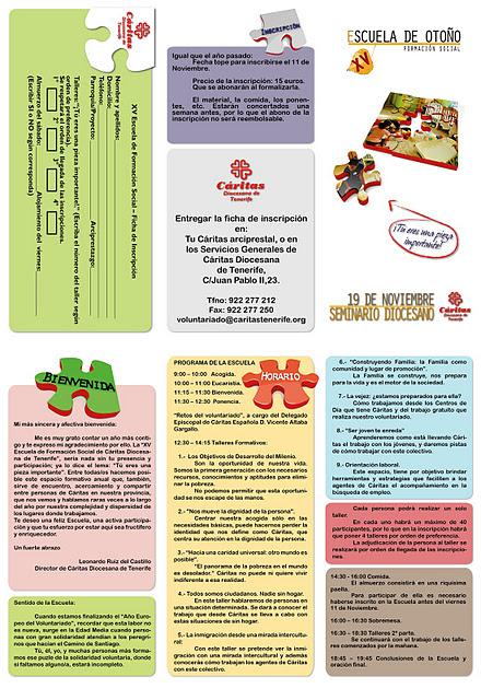 XV edición de la Escuela de Formación Social de Cáritas Diocesana de Tenerife