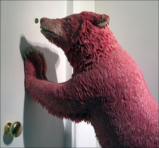 Esculturas hechas con goma de mascar