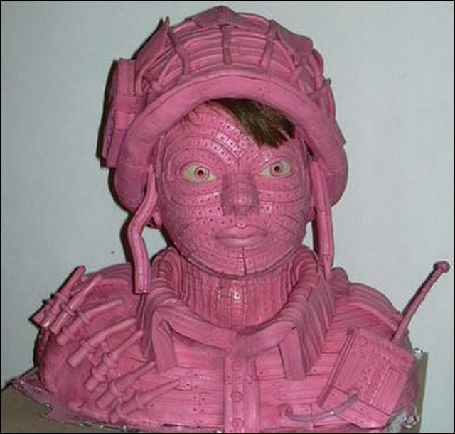 Esculturas hechas con goma de mascar