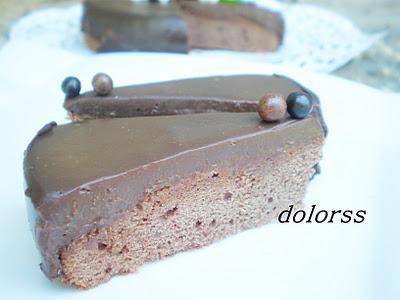 Pastel de chocolate a la menta