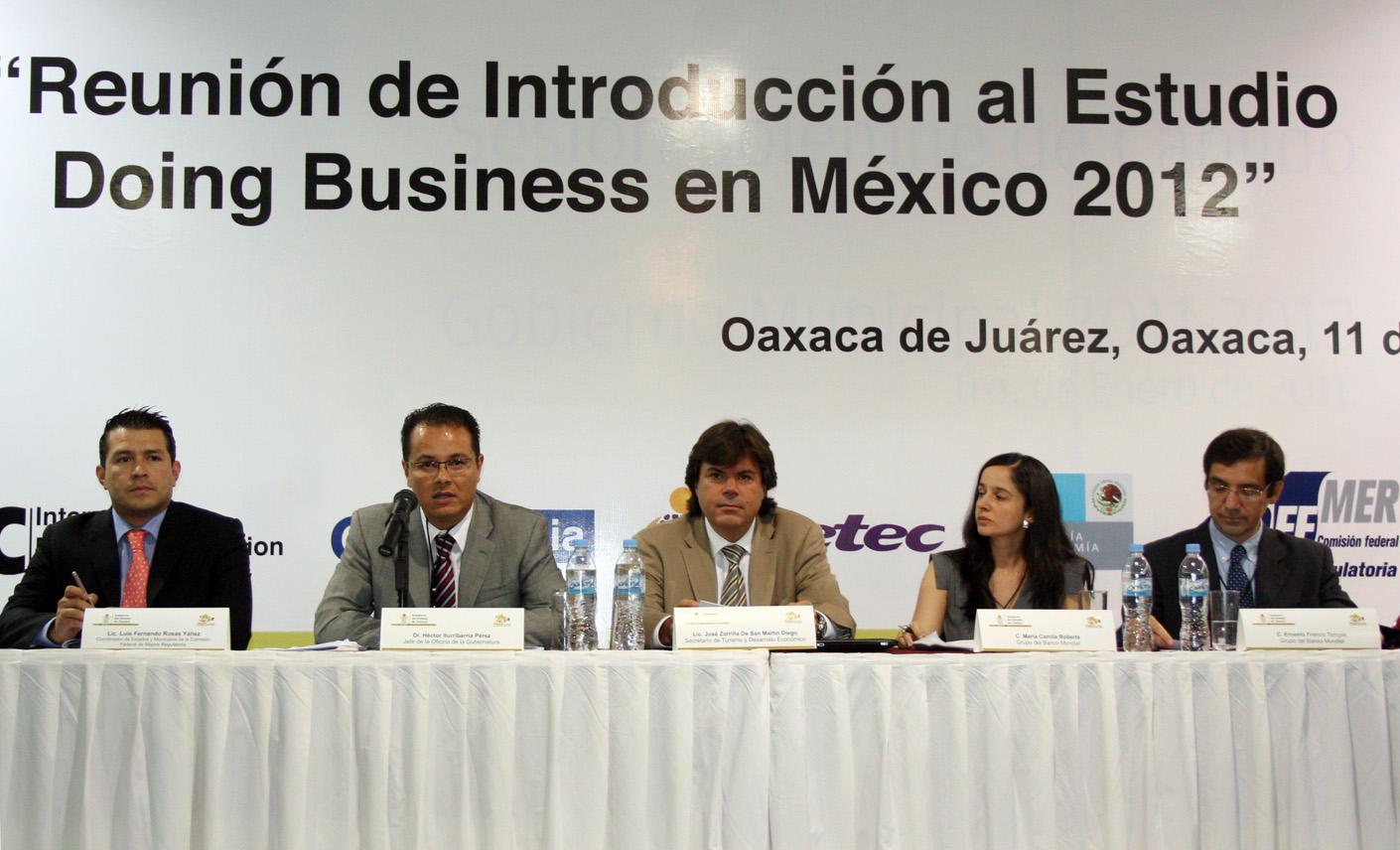 MEXICO: MEJORA EN EL RANKING MUNDIAL DEL DOING BUSINESS 2012