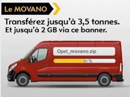 Opel Movano le da utilidad al banner
