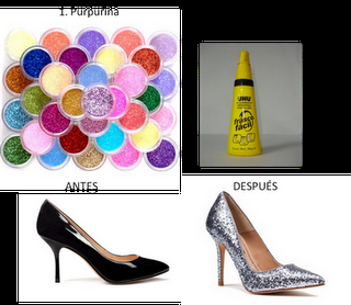 DIY - Glitter shoes