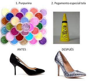 DIY - Glitter shoes DIY - Glitter shoes
