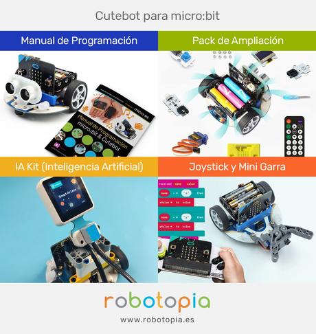 Cutebot, el cochecito más popular para enseñar robótica con micro:bit