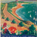 Cartel publicitario de Santander en los años 20