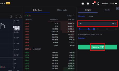 Dónde comprar Ripple (XRP) de forma segura Comprar Ripple XRP con USDT en spot en BingX