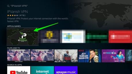 IPVanish VPN en Firestick