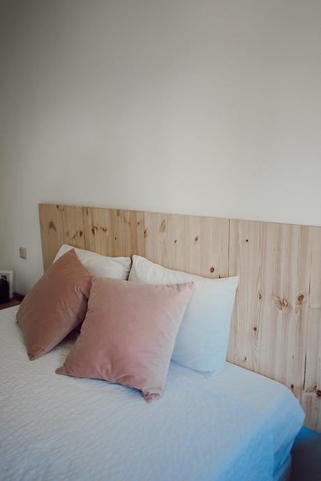 cabecero de cama de madera