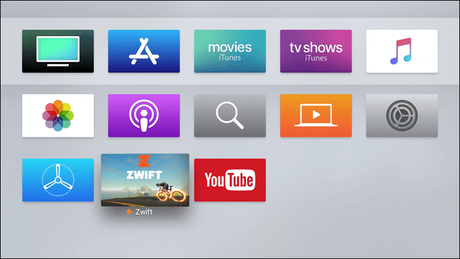 Zwift en el Apple TV