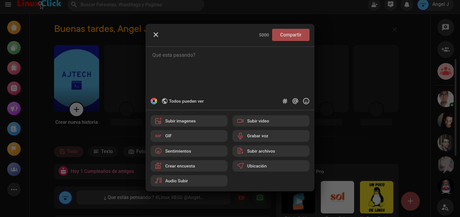 Como hacer una publicación en Red LinuxClick Como hacer una publicación en Red LinuxClick
