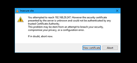 Seleccione Ver certificado