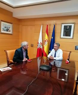 Nos recibe D. Miguel Ángel Revilla, presidente del Gobierno de Cantabria