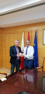 Nos recibe D. Miguel Ángel Revilla, presidente del Gobierno de Cantabria