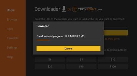 Descarga el progreso