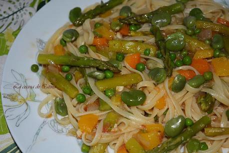 Pasta en salsa de verduras Pasta en salsa de verduras