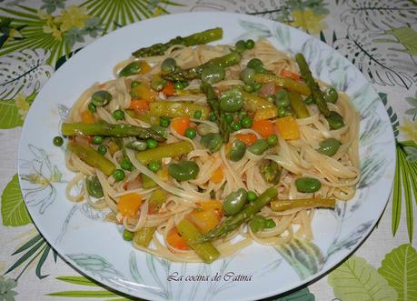 Pasta en salsa de verduras Pasta en salsa de verduras