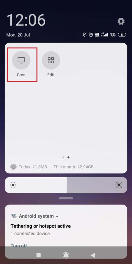 Cómo usar Screen Mirroring en Roku para transmitir PC / teléfono Ícono de transmisión