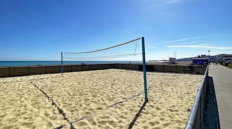 Cancha de voleibol en Pelham Beach