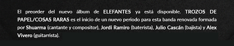 ELEFANTES: 'TÚ YA LO SABES' ELEFANTES: 'TÚ YA LO SABES'