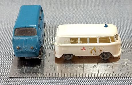 Kombi DKW y Volkswagen de las marcas Mini Cars y Wiking