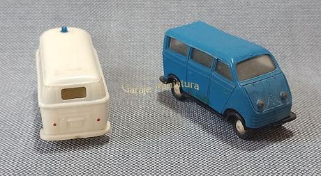 Kombi DKW y Volkswagen de las marcas Mini Cars y Wiking